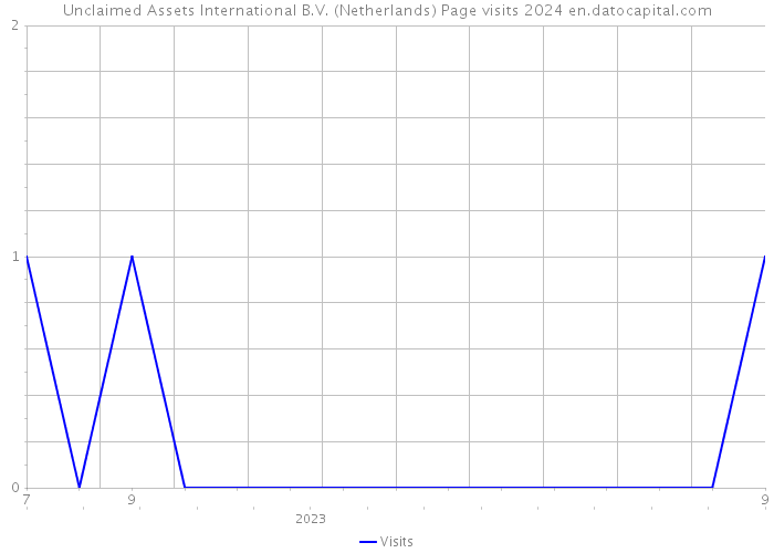 Unclaimed Assets International B.V. (Netherlands) Page visits 2024 