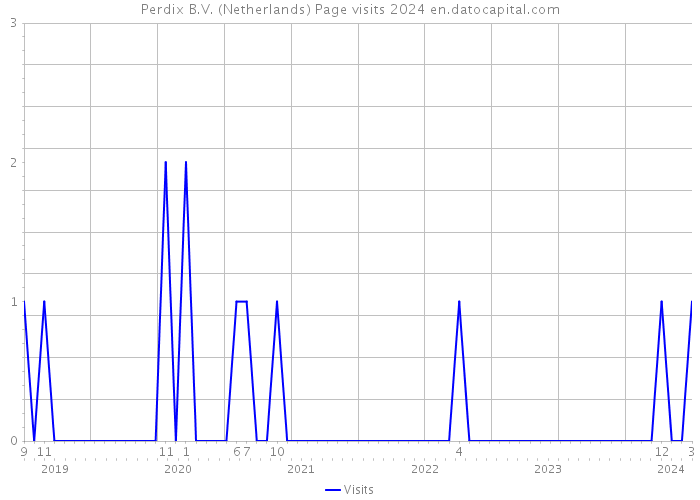 Perdix B.V. (Netherlands) Page visits 2024 