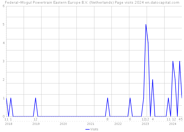 Federal-Mogul Powertrain Eastern Europe B.V. (Netherlands) Page visits 2024 