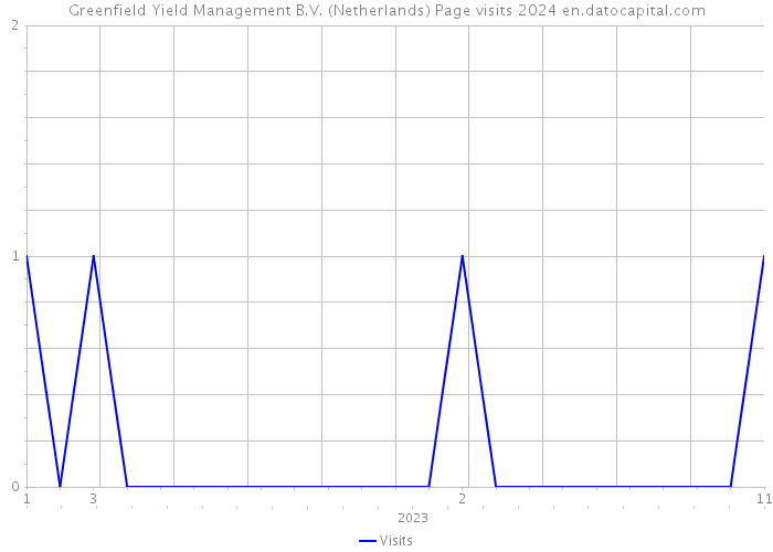 Greenfield Yield Management B.V. (Netherlands) Page visits 2024 