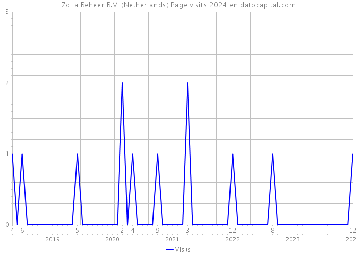 Zolla Beheer B.V. (Netherlands) Page visits 2024 