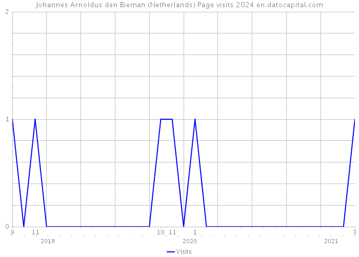 Johannes Arnoldus den Bieman (Netherlands) Page visits 2024 