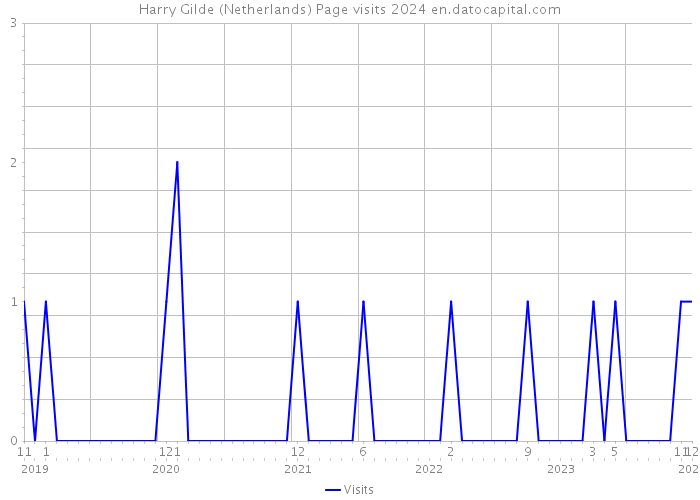 Harry Gilde (Netherlands) Page visits 2024 