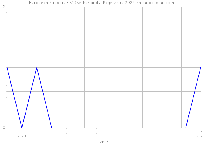 European Support B.V. (Netherlands) Page visits 2024 