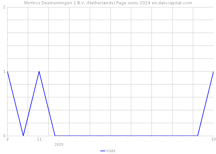 Mirthos Deelnemingen 1 B.V. (Netherlands) Page visits 2024 