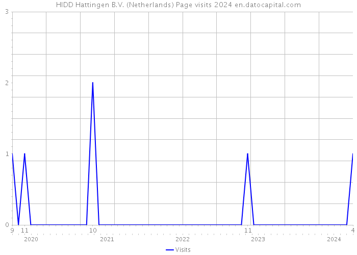 HIDD Hattingen B.V. (Netherlands) Page visits 2024 