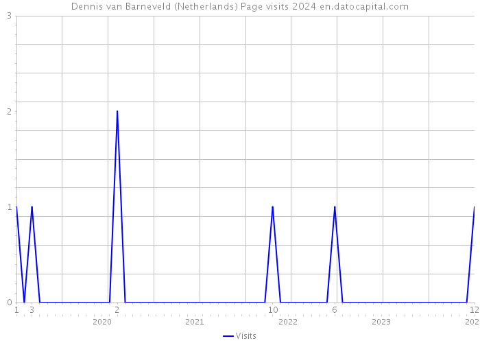 Dennis van Barneveld (Netherlands) Page visits 2024 