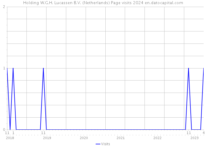 Holding W.G.H. Lucassen B.V. (Netherlands) Page visits 2024 