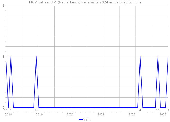 MGM Beheer B.V. (Netherlands) Page visits 2024 