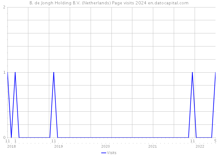B. de Jongh Holding B.V. (Netherlands) Page visits 2024 