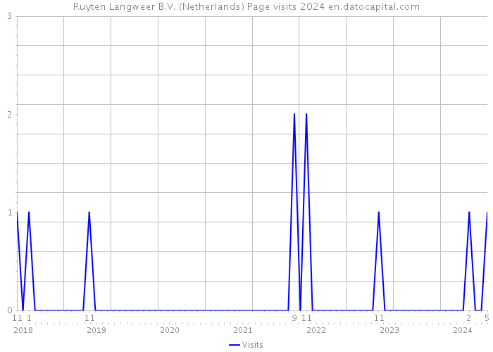Ruyten Langweer B.V. (Netherlands) Page visits 2024 