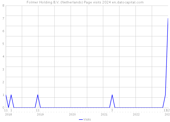 Folmer Holding B.V. (Netherlands) Page visits 2024 