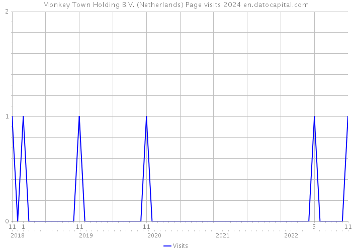 Monkey Town Holding B.V. (Netherlands) Page visits 2024 