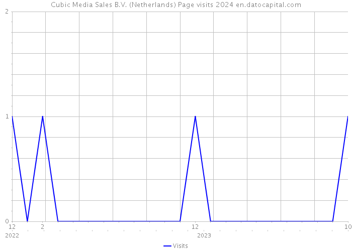 Cubic Media Sales B.V. (Netherlands) Page visits 2024 