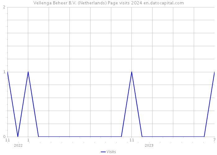 Vellenga Beheer B.V. (Netherlands) Page visits 2024 