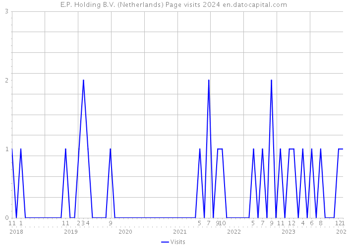 E.P. Holding B.V. (Netherlands) Page visits 2024 