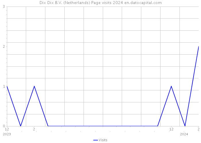 Dix Dix B.V. (Netherlands) Page visits 2024 