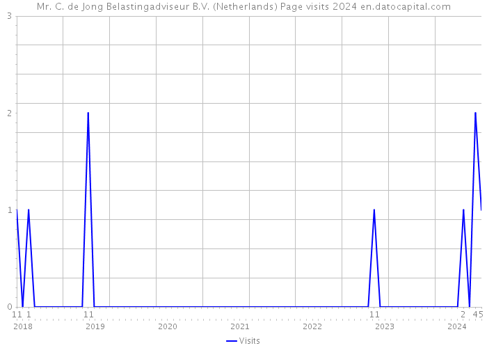 Mr. C. de Jong Belastingadviseur B.V. (Netherlands) Page visits 2024 