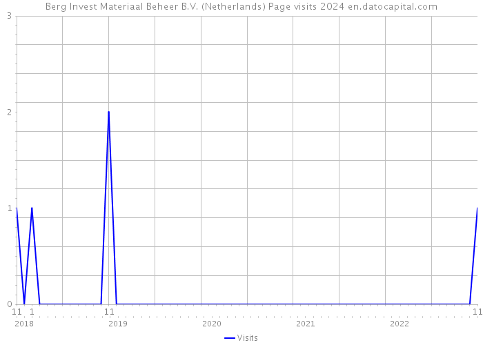 Berg Invest Materiaal Beheer B.V. (Netherlands) Page visits 2024 