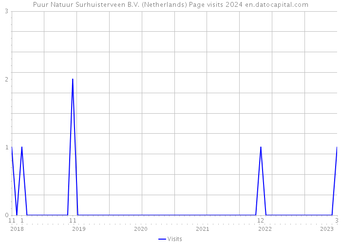 Puur Natuur Surhuisterveen B.V. (Netherlands) Page visits 2024 