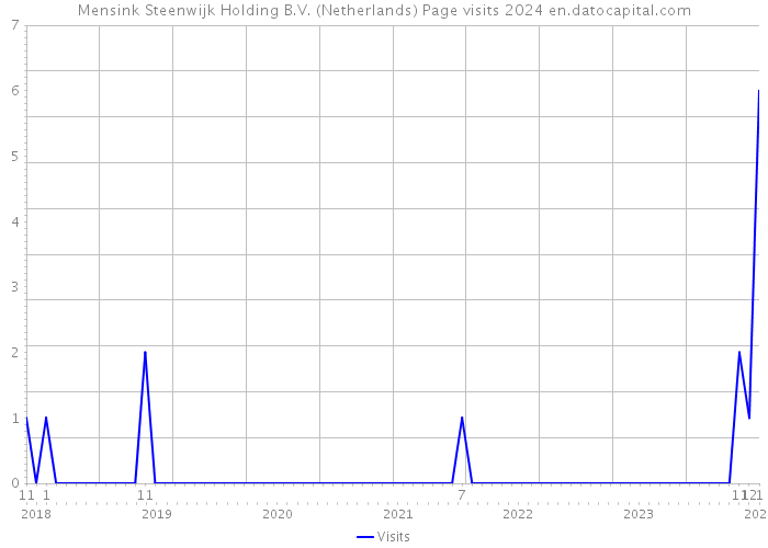 Mensink Steenwijk Holding B.V. (Netherlands) Page visits 2024 