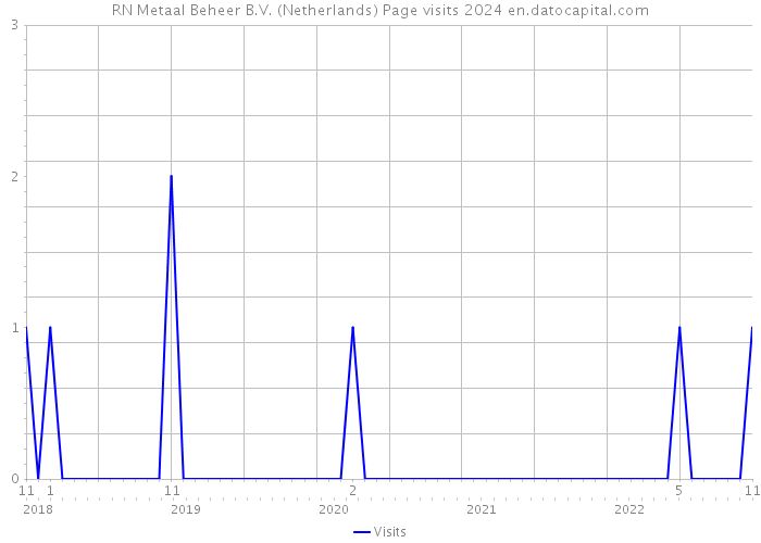 RN Metaal Beheer B.V. (Netherlands) Page visits 2024 