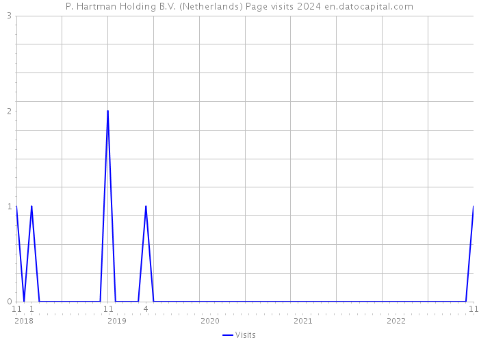 P. Hartman Holding B.V. (Netherlands) Page visits 2024 