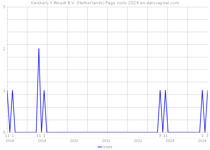 Kwekerij 't Woudt B.V. (Netherlands) Page visits 2024 