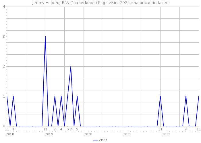 Jimmy Holding B.V. (Netherlands) Page visits 2024 