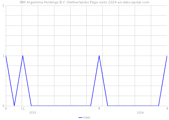 IBM Argentina Holdings B.V. (Netherlands) Page visits 2024 