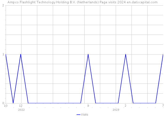 Ampco Flashlight Technology Holding B.V. (Netherlands) Page visits 2024 