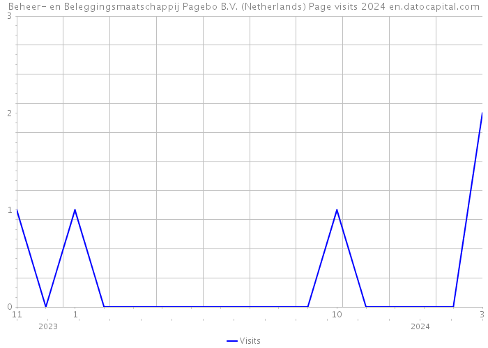 Beheer- en Beleggingsmaatschappij Pagebo B.V. (Netherlands) Page visits 2024 