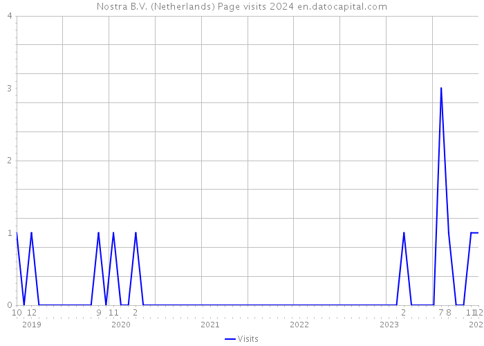Nostra B.V. (Netherlands) Page visits 2024 