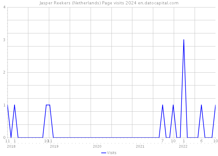 Jasper Reekers (Netherlands) Page visits 2024 
