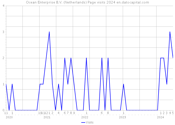 Ocean Enterprise B.V. (Netherlands) Page visits 2024 