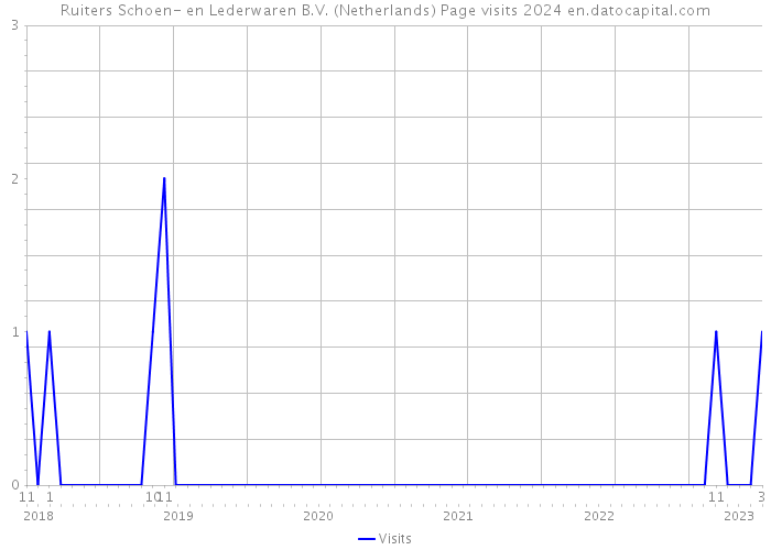 Ruiters Schoen- en Lederwaren B.V. (Netherlands) Page visits 2024 