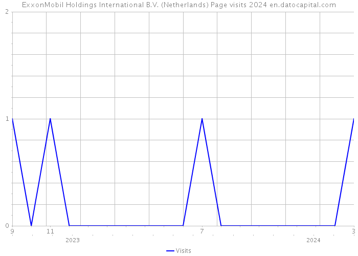 ExxonMobil Holdings International B.V. (Netherlands) Page visits 2024 