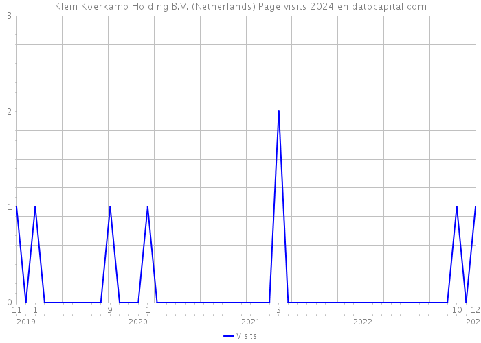 Klein Koerkamp Holding B.V. (Netherlands) Page visits 2024 
