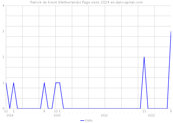 Patrick de Kievit (Netherlands) Page visits 2024 