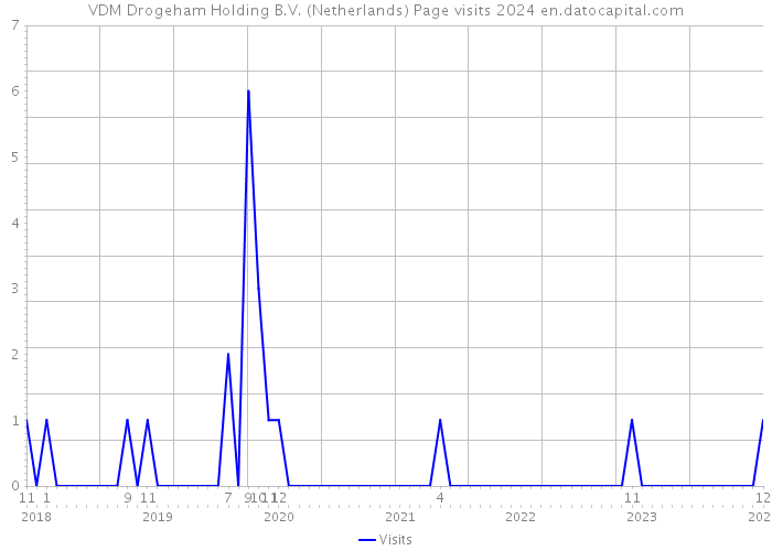 VDM Drogeham Holding B.V. (Netherlands) Page visits 2024 