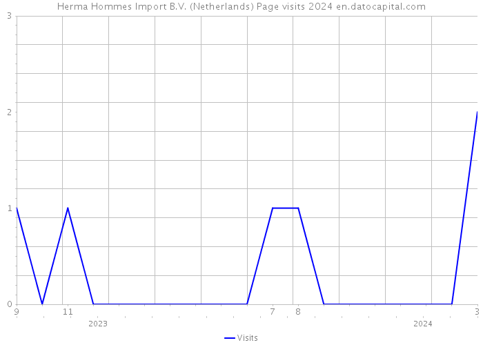 Herma Hommes Import B.V. (Netherlands) Page visits 2024 