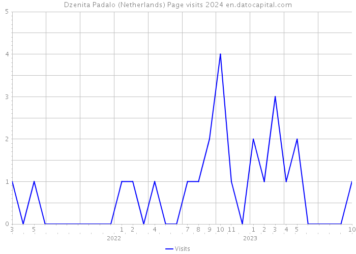 Dzenita Padalo (Netherlands) Page visits 2024 