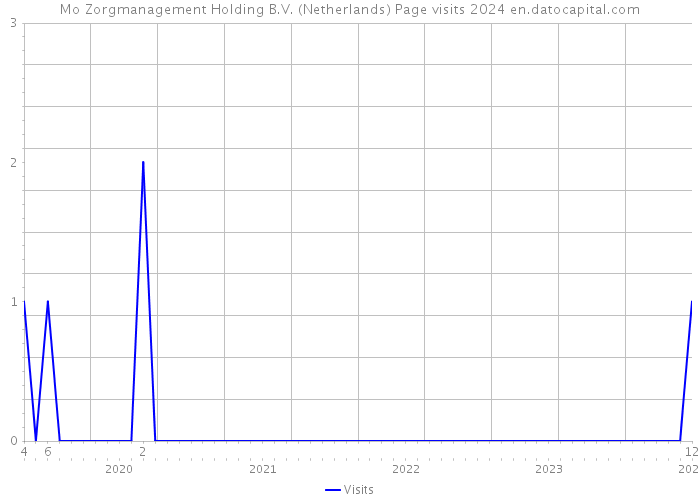 Mo Zorgmanagement Holding B.V. (Netherlands) Page visits 2024 