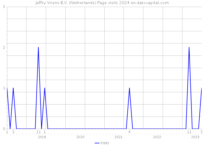 Jeffry Vriens B.V. (Netherlands) Page visits 2024 