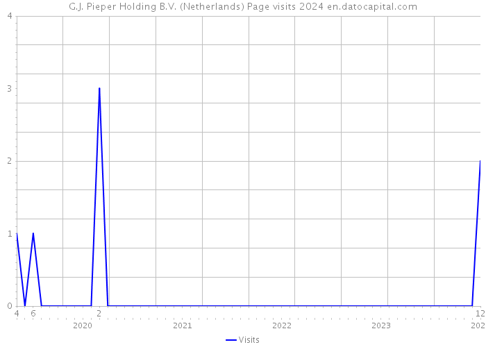G.J. Pieper Holding B.V. (Netherlands) Page visits 2024 