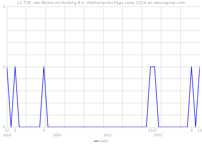 J.C.T.M. van Woerkom Holding B.V. (Netherlands) Page visits 2024 