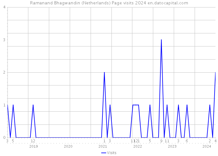 Ramanand Bhagwandin (Netherlands) Page visits 2024 