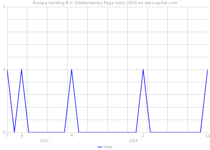 Rompa Holding B.V. (Netherlands) Page visits 2024 