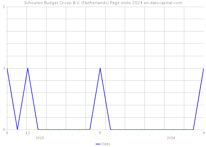 Schouten Budget Groep B.V. (Netherlands) Page visits 2024 
