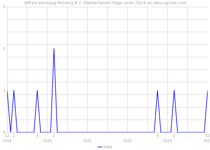 Alfred Versteeg Holding B.V. (Netherlands) Page visits 2024 